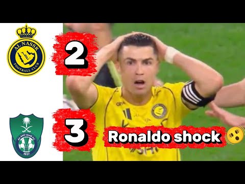 Al Nassr vs Al Ahli Saudi Full Match Highlights 2-3 | Al Nassr Ronaldo Shock 😲 #alnassr #alahli 