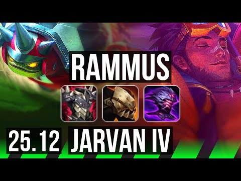 RAMMUS vs JARVAN IV (JGL) | EUW Master | 25.12