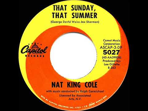 1963 HITS ARCHIVE: That Sunday, That Summer - Nat King Cole