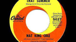 1963 HITS ARCHIVE: That Sunday That Summer - Nat King Cole