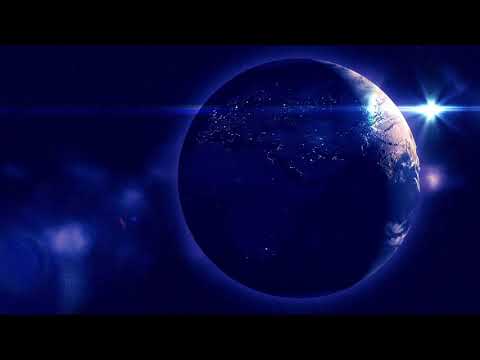 News Title Globe Background Stock Video | World Motion Blue Abstract Background | No Copyright