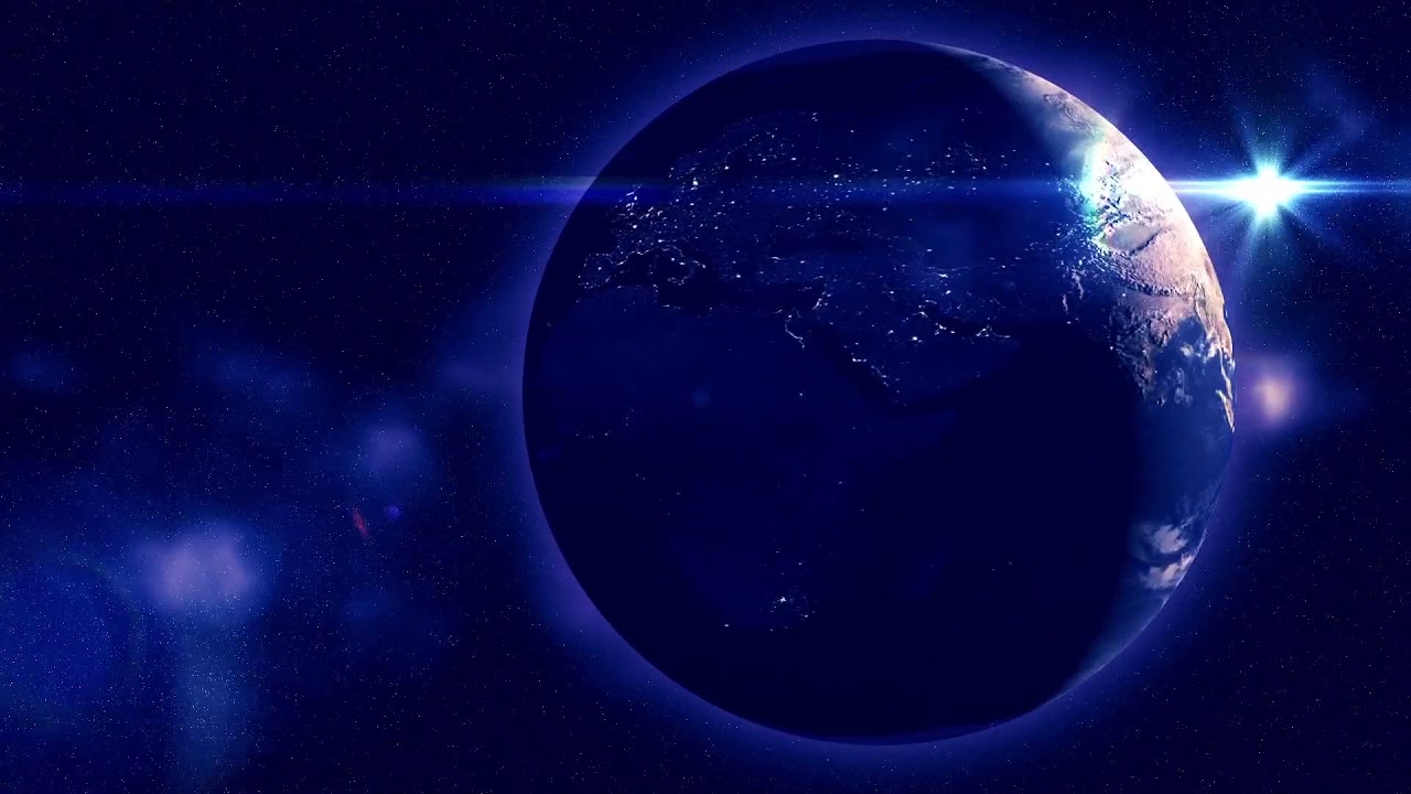 News Title Globe Background Stock Video | World Motion Blue Abstract Background | No Copyright