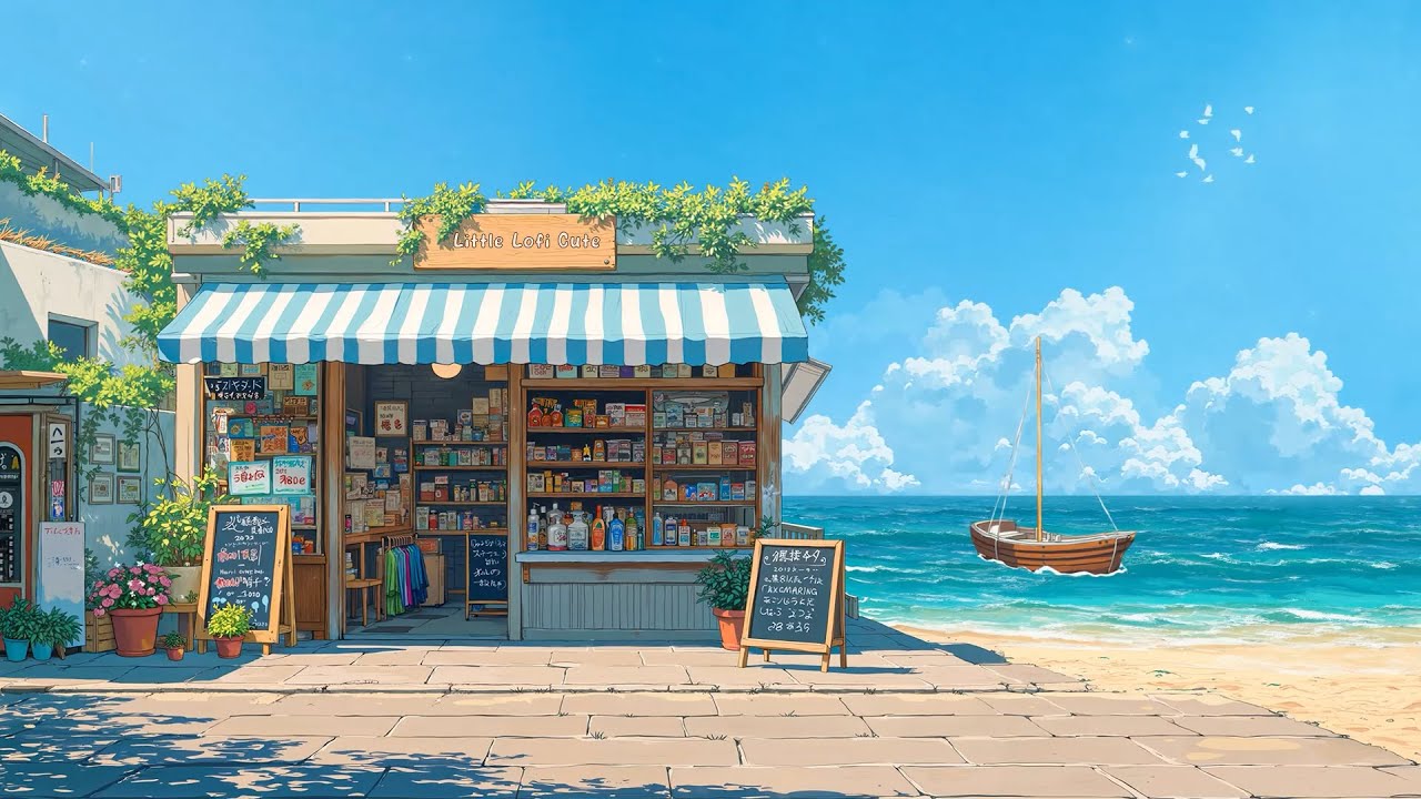 Ocean Lofi Sound 🌊 Aesthetic Lofi for a Peaceful Summer Day ⛵ Lofi Hip Hop to Heal/Relax/Chill