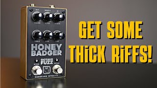 Video thumbnail for Single-Note-Riff Fun! - Redbeard Effects Honey Badger Octave Fuzz - Pedal Demo by SRGuitar