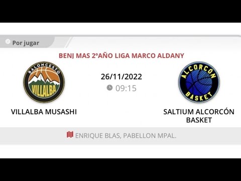 Benjamin masc 13 VILLALBA MUSASHI - ALCORCON BASKET