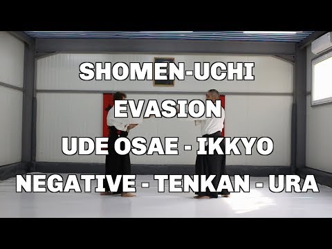 Shomen-Uchi, Evasion, Ude Osae - Ikkyo, Negative - Tenkan - Ura / Aikido techniques