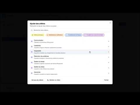 Vérifier l'entretien généré Ashby