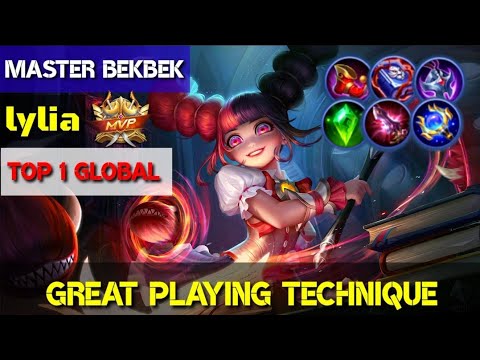 Great playing technique chool Idol [Top 1 global lylia ]Master Bekbek - mobile legends