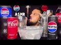 ASMR COLA DRINKING SOUNDS COKE PEPSI Satisfying Drinking ICE COLD REAL SOUNDS NOTALKING