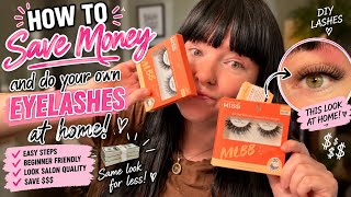 Doing my own lashes & saving $$$ 💕✨ #DIYLashes #BeautyTips #SaveMoney 