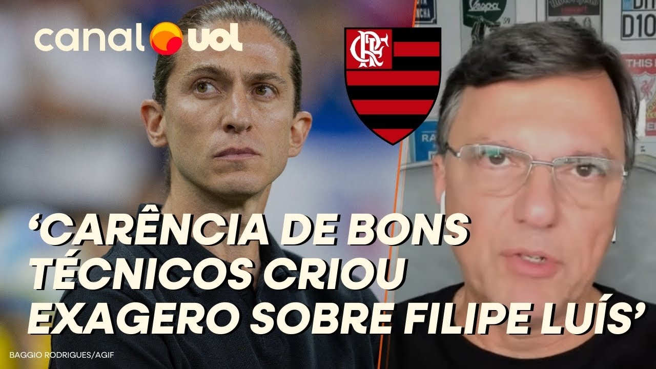 FLAMENGO: INÍCIO EXCELENTE DE FILIPE LUÍS NO MERCADO CARENTE DE TÉCNICOS, DIZ MAURO CEZAR PEREIRA