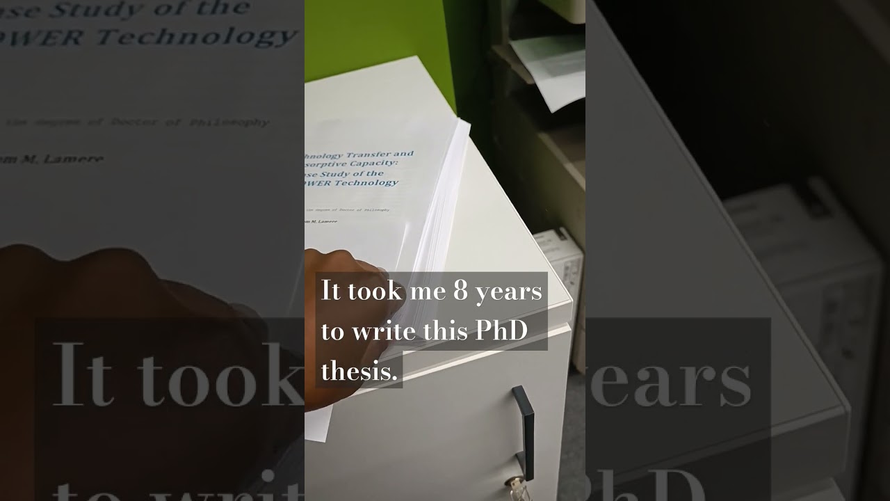 This is what a PhD thesis looks like. #phd #thesis #phdlife #doctor #shorts