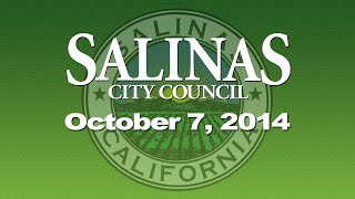 preview picture of video '10.07.14 Salinas City Council Meeting of October 7, 2014'