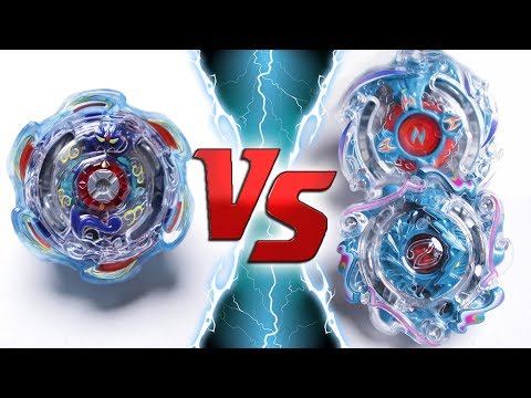 Beyblade Burst Battle BLAST JINNIUS vs NEPTUNE and NOVA NEPTUNE