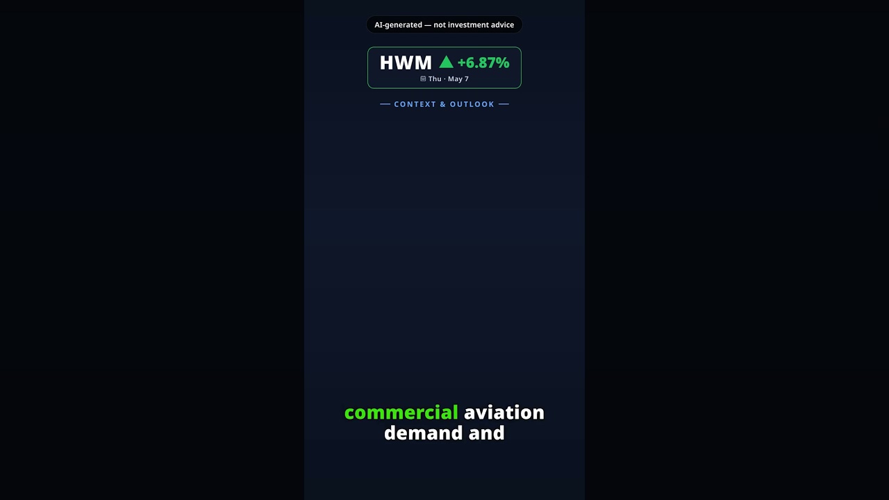 HWM gains 6.87% on 2026-05-07 — AI explainer