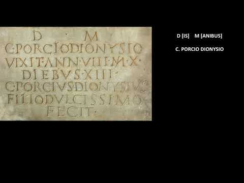 How to read an inscription in Latin