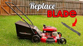 How To Replace  Lawnmower Blade Easy Simple Install