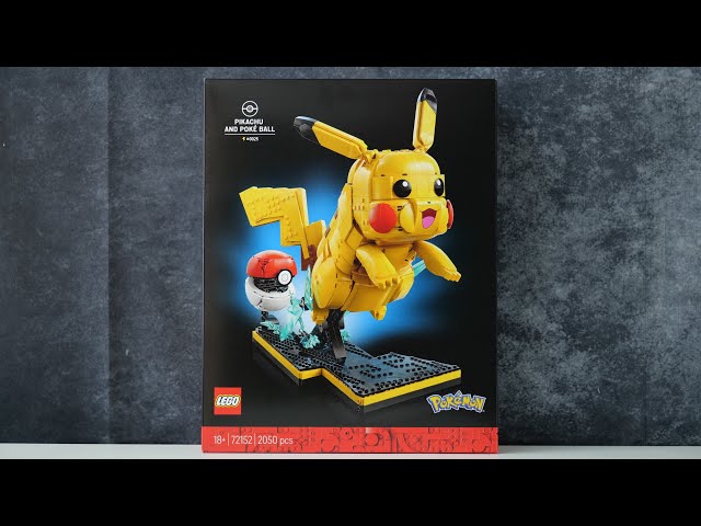 Vídeo relacionado con LEGO Pokémon Pikachu y Poké Ball - Maquetas para Construir para Adultos - Figura Articulada de Anime con Base de Exposición - Decoración Gamer de Escritorio - Regalo Coleccionable - 72152