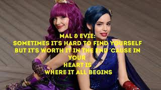 You and me by (Descendants 2) lyrics