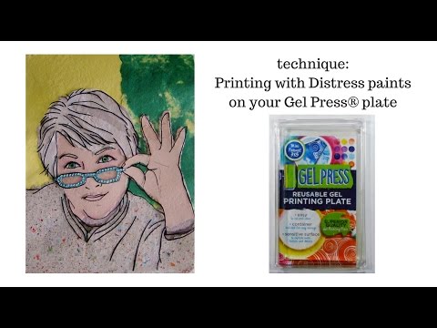 Gel Press® backgrounds for card making by sandee setliff