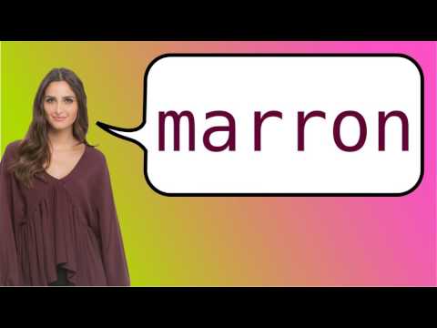 YouTube video about: How do you say brown in french?