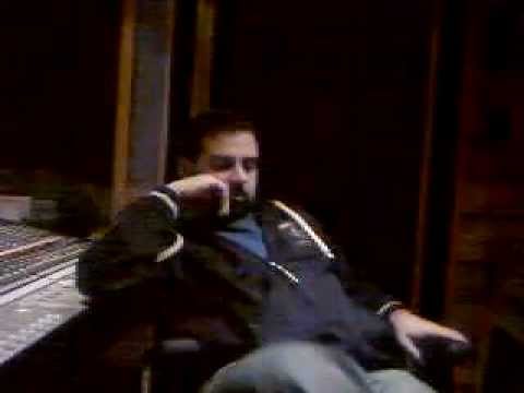 Raf Dj & Lenny Fontana testing acappella at Lenny Fontana's studio recording in New York