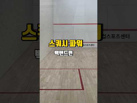 스쿼시 파워 백핸드!! #쇼츠 #squash #스쿼시 #테니스 #shorts