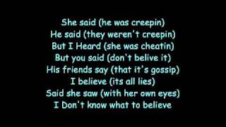 he said she said-lyrics