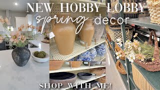 NEW HOBBY LOBBY SPRING DECOR SHOP WITH ME & HAUL || HOBBY LOBBY SHOP WITH ME 2024
