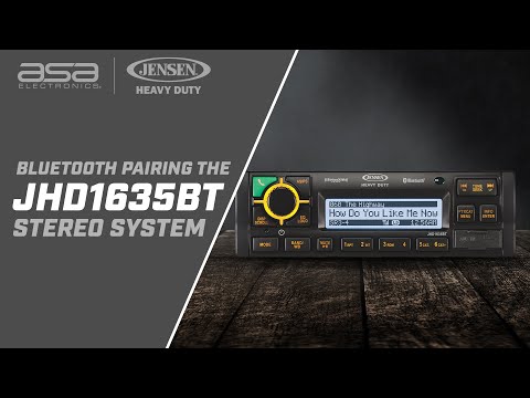 How To Pair Your JENSEN® Heavy Duty JHD1635BT Stereo With Bluetooth