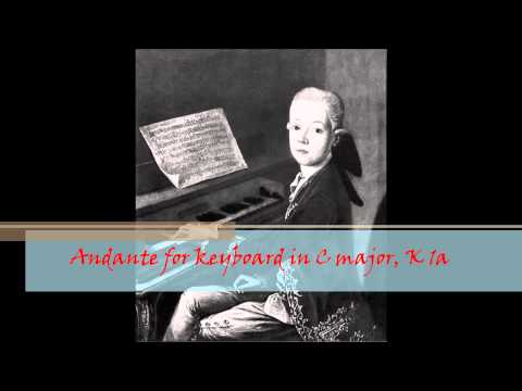 W. A. Mozart - KV 1a - Andante for keyboard in C major