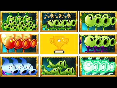 PvZ 2 - Tournament Random 8 PEA Team Plants Battlez - Which Pea Will Win?