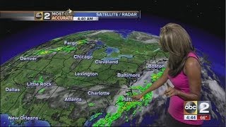 Drier day ahead, isolated storm possible