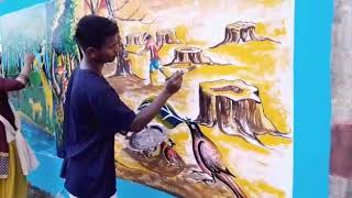 preview picture of video 'Pranjal wall painting namrup'