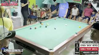 PART 1 EFREN 'BATA' REYES VS DANILO 'PUTOY' GRUTAS (RACE 20) MAKATI CITY