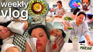 VLOG: went to the emergency room, cooking recipes, making matcha at home, finishing my art craft! ❤️