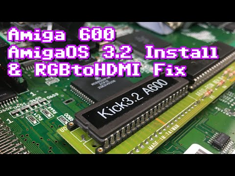 Amiga 600 AmigaOS 3.2 Installation & RGBtoHDMI Fix