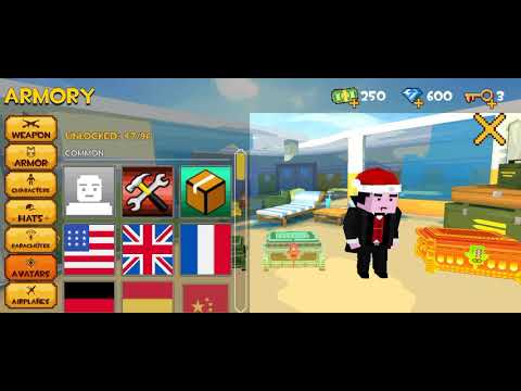 My First Video-grand battle royale: pixel fps my stats and skin