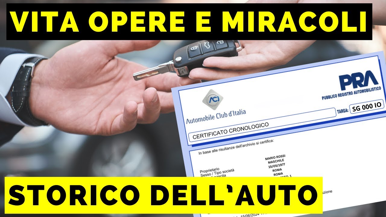 Visura ed Estratto Cronologico AUTO: come ottenerli da una targa