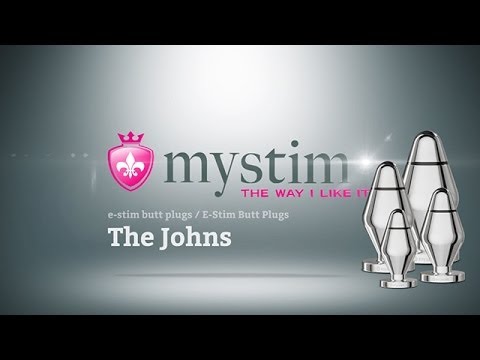 Видео Анальная втулка для электростимуляции Mystim John Alu Buttplug L