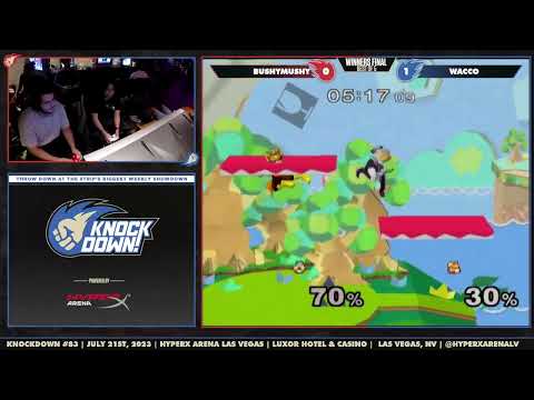 Knockdown #83 | HXALV | SSBM |  BushyMushy vs Wacco - Winners Finals