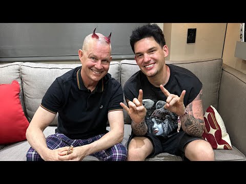 Backstage at Coachella 2024 with No Doubt's Adrian Young