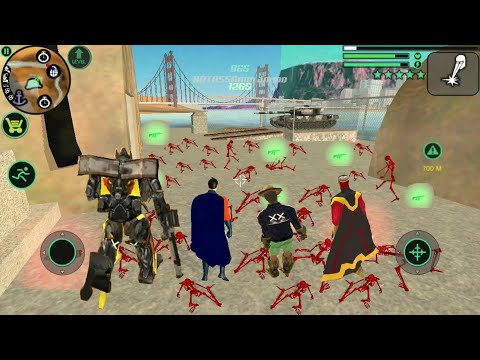 Vegas Crime Simulator Escape Superheros (IRON MAN - TRANSFORMER - NAXEEX) Android Gameplay