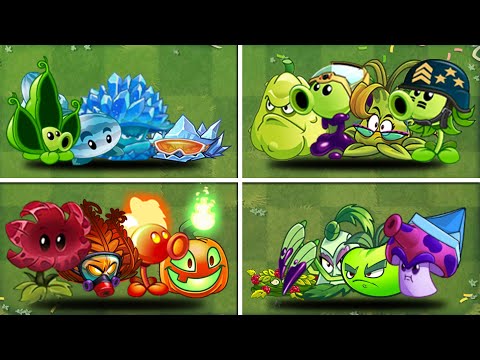 14 Team 04 Plant level 1 VS Team Zombie Level 5 - Who Will Win？- PvZ 2 Team Plant