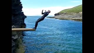 preview picture of video 'cliff jumping and more Donegal Ireland'