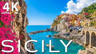 Sicily, Italy 4K UHD 🇮🇹 Coastal Cliffs, Blue Bays & Southern Italian Charm - VIDEO 4K UHD
