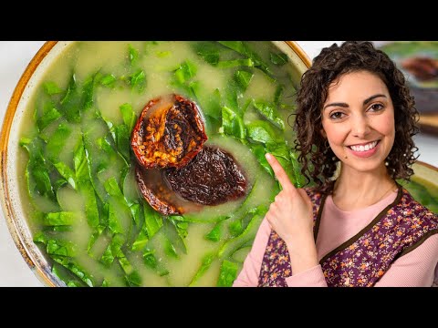 Vegan Portuguese Caldo Verde 🇵🇹 Easy Collard Soup