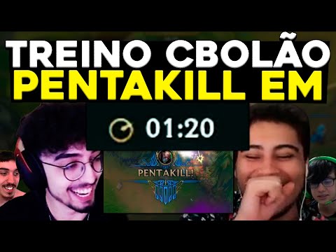 PENTAKILL EM 1 MINUTO NA SCRIM MONOCHAMPIONS (CBOLÃO), DONATES AYEL- RENECRODILO LEAGUE OF LEGENDS
