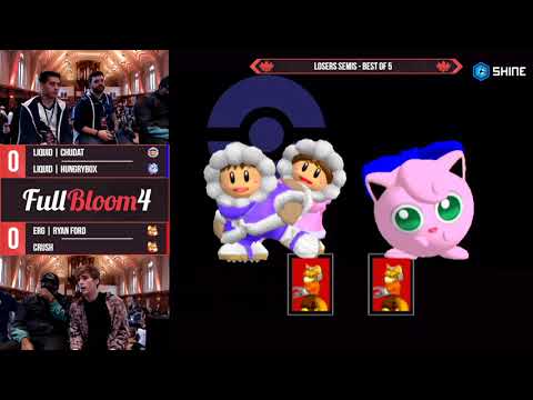 Full Bloom 4 - Chudat & Hungrybox vs. Ryan Ford & Crush - Losers Semis - SSBM