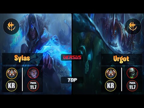 Challenger SYLAS [Conqueror] (Top) VS  URGOT - Challenger KR Patch 11.7